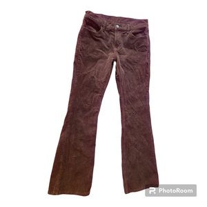 Brown Brandy Melville corduroy low/mid rise pants